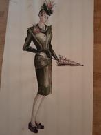 AQUAREL mode-ontwerptekeningen eind jaren 1940, Ophalen of Verzenden