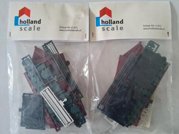 2 x Holland Scale H0 pakhuis met trapgevel nr.4 (nieuw) beschikbaar voor biedingen