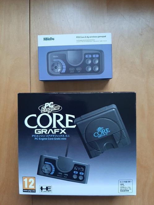 PC Engine Core Grafx mini + extra wireless gamepad, Spelcomputers en Games, Spelcomputers | Overige, Zo goed als nieuw, Ophalen of Verzenden
