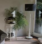 Mooie Houten staande schemerlamp incl. kap, Huis en Inrichting, Lampen | Vloerlampen, Ophalen, Zo goed als nieuw, Hout, 150 tot 200 cm