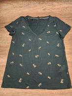 Leuk groen t-shirt met goudkleurige tijgers, Only, maat S, Ophalen of Verzenden, Zo goed als nieuw, Groen, Korte mouw