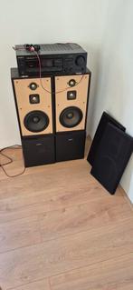 SONY Stereo Set, Ophalen, Gebruikt, Front, Rear of Stereo speakers, Sony