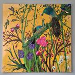 Schilderij met pauwen, Ophalen