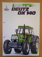 Folder Deutz Formule DX Deutz DX 140 Nederlands, Ophalen of Verzenden, Gelezen, Tractor en Landbouw