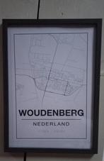 Plattegrond Woudenberg schilderij foto @DOC61, Minder dan 50 cm, Nieuw, Ophalen of Verzenden, Schilderij