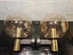 2x Vintage Glashutte Limburg - type 2726 wandlampen, Ophalen of Verzenden, Gebruikt