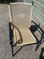 6 aluminium buiten stoelen, Tuin en Terras, Tuinstoelen, Ophalen, Gebruikt, Aluminium, Stapelbaar