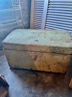 Brocante groene houten kist - Mentha Brocante, Ophalen, Gebruikt, Grenenhout