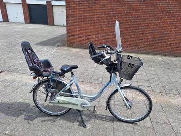 Gazelle moederfiets incl kinderzitjes beschikbaar voor biedingen