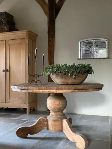 Landelijke RONDE EETTAFEl * 90,100,120,130,140,150,160,180 beschikbaar voor biedingen