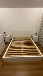 Wit bedframe 160x200 - Uitstekende staat!, Huis en Inrichting, Slaapkamer | Bedden, Ophalen, Wit, Tweepersoons, Zo goed als nieuw