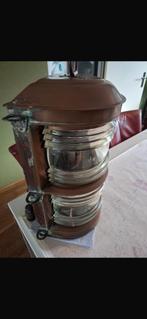 Koperen Scheepslamp, Ophalen, Gebruikt, Motorboot, Gebruiksvoorwerp
