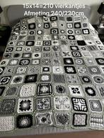 Gehaakte “Granny” sprei, Ophalen, 210 cm, Stof, Nieuw