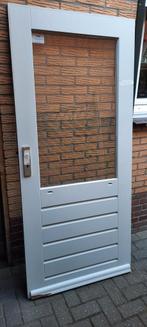 3x Hardhouten buitendeuren, Ophalen, 80 tot 100 cm, 200 tot 215 cm, Buitendeur