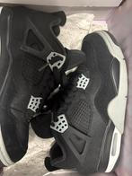 Zwarte Jordan 4 black canvas - Maat 44, Ophalen of Verzenden, Zo goed als nieuw, Zwart, Sneakers of Gympen