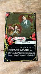 Oude ansichtkaart Groeten uit Zutphen fantasie, Ophalen of Verzenden, 1920 tot 1940, Ongelopen, Gelderland
