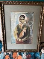 Meisje met kruik, Antiek en Kunst, Kunst | Schilderijen | Klassiek, Ophalen of Verzenden
