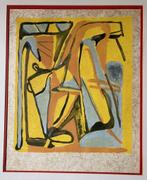 Originele abstracte litho van Bram van Velde e.a. gesigneerd, Antiek en Kunst, Ophalen