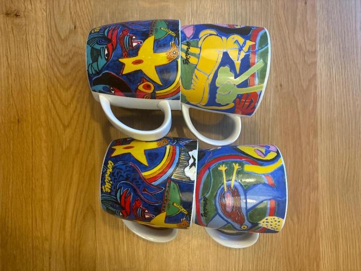 Corneille kopjes koffie mokken espresso mokjes koppen, Huis en Inrichting, Keuken | Servies, Zo goed als nieuw, Kop(pen) en/of Schotel(s)