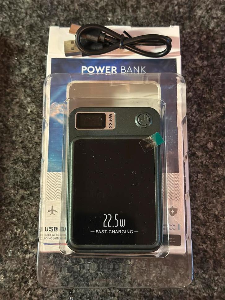 22.5W Powerbank (magnetische) - Nieuw-Iphone-Ipad-Android, Telecommunicatie, Powerbanks, Nieuw, Ophalen of Verzenden