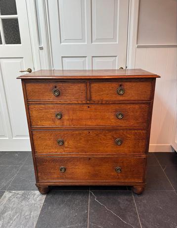 Antieke Georgian Eiken Ladekast, ca. 1800 beschikbaar voor biedingen