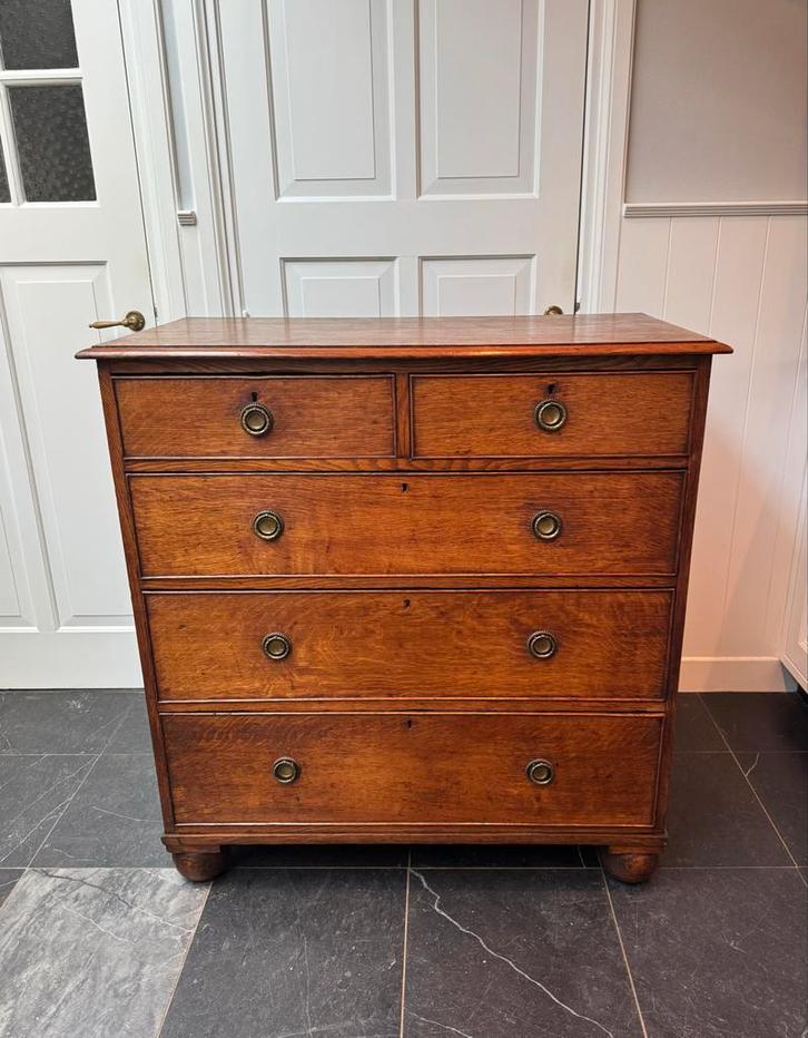 Antieke Georgian Eiken Ladekast, ca. 1800, Huis en Inrichting, Kasten | Ladekasten, Ophalen