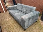 Mooie grijze stoffen bank, Ophalen, Gebruikt, Driepersoons, 75 tot 100 cm