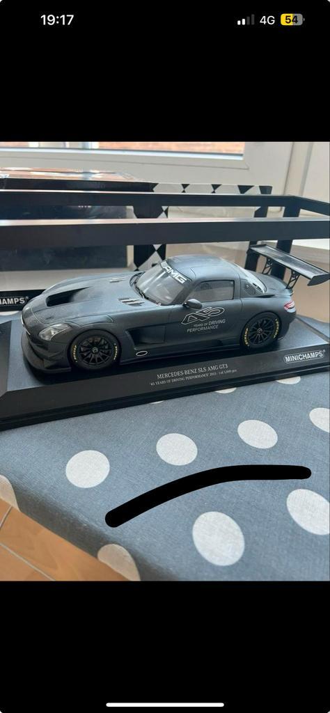 Minichamps Mercedes SLS AMG GT3 2013 - 1:18, Hobby en Vrije tijd, Modelauto's | 1:18, Zo goed als nieuw, Auto, MiniChamps, Ophalen