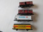 FLEISCHMAN PICOLO 4 wagons, Gelijkstroom, Trix, Wagon, Ophalen of Verzenden