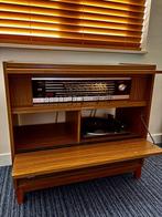 Retro vintage audiomeubel (platenspeler Dual/radio Grundig), Ophalen