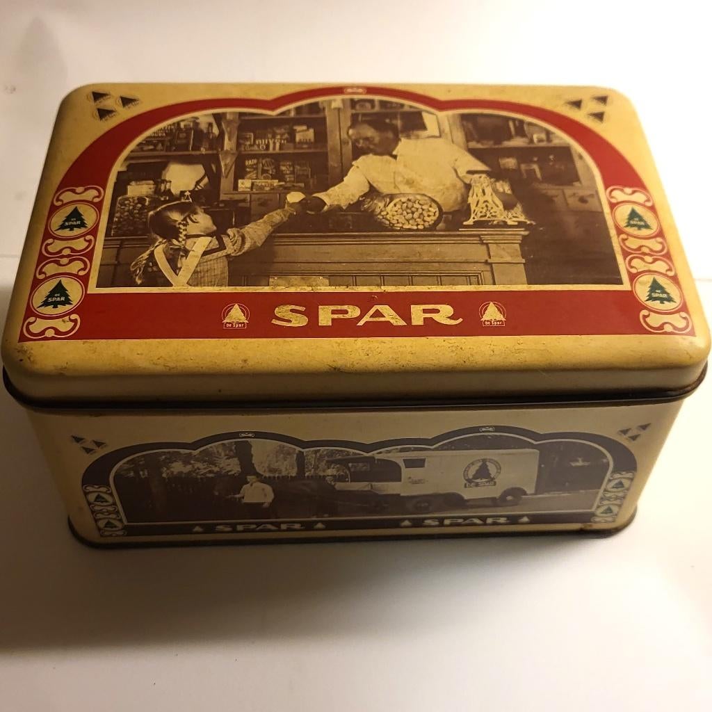 Oud SPAR blik, Verzamelen, Blikken, Ophalen of Verzenden, Gebruikt, Overige