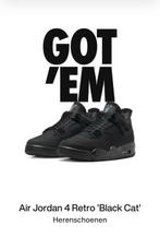 Jordan 4 Retro Black cat mt 44, Kleding | Heren, Schoenen, Zwart, Nike, Nieuw, Ophalen of Verzenden