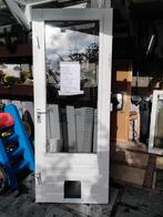 Deur hardhouten buitendeur Met kattenluik dubbelglas schuurd, Ophalen, Gebruikt, Minder dan 25 mm, Overige typen