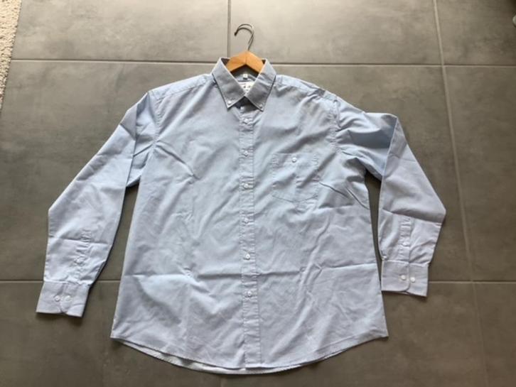 Overhemd ZWARTE TULP maat XL boordmaat 43/44, Kleding | Heren, Overhemden, Zo goed als nieuw, Halswijdte 43/44 (XL), Blauw, Ophalen of Verzenden