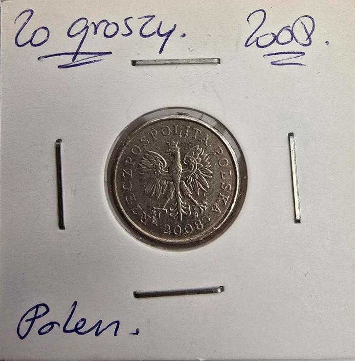 Polen 20 groszy 2008, Postzegels en Munten, Munten | Europa | Niet-Euromunten, Polen, Ophalen