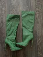 Groene hakken laarzen glitters maat 40, Kleding | Dames, Schoenen, Ophalen of Verzenden, Zo goed als nieuw, Groen