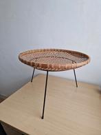 Vintage Artimeta grote lectuurmand rattan - Metz&Co, 45 tot 60 cm, Minder dan 55 cm, Rond, Ophalen of Verzenden