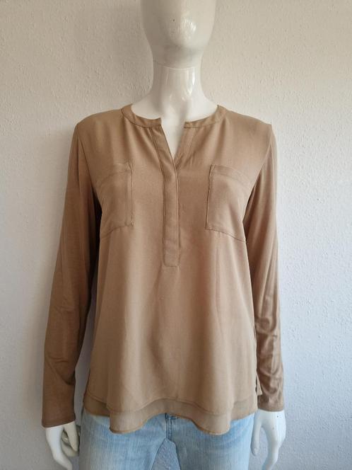 Milano Italy blouse. Maat L. Karamel., Kleding | Dames, Blouses en Tunieken, Nieuw, Maat 38/40 (M), Bruin, Ophalen of Verzenden