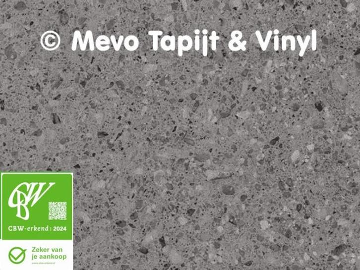 Coupon Novilon Bella, lengte 2.45 x 2 meter voor € 55,00, Huis en Inrichting, Stoffering | Vloerbedekking, Nieuw, Vinyl, Grijs