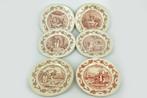 6 HUWELIJK BORDJES   , GIEN FRANCE, Antiek en Kunst, Ophalen of Verzenden