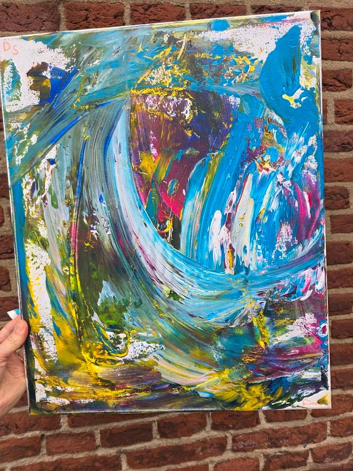 Abstracte Schilderijen en Intuïtieve kunst, Antiek en Kunst, Kunst | Schilderijen | Abstract, Ophalen of Verzenden