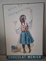 Chocolat Menier Reclamebord, Ophalen of Verzenden, Overige thema's