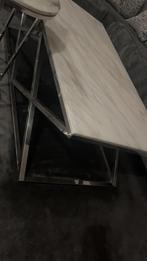 Echte marmer tafel set, Huis en Inrichting, Tafels | Salontafels, 50 tot 100 cm, Rond, Ophalen of Verzenden, Zo goed als nieuw