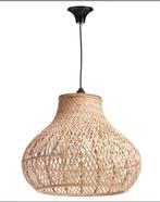 Rotan Japandi stijl lampenkap hanglamp Bamboe ø 47 cm, Verzenden, Zo goed als nieuw, Rond, 25 tot 50 cm