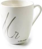 Rivièra Maison witte mok mister "Mr mug", Huis en Inrichting, Ophalen of Verzenden, Zo goed als nieuw, Overige stijlen, Kop(pen) en/of Schotel(s)