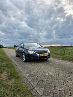 Volkswagen Eos 1.6 16V FSI 2006 Blauw nieuwe ketting, Auto's, 74 €/maand, Zwart, 4 cilinders, Leder