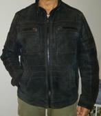 Suede/ leren heren jack zwart.maat XL, Ophalen of Verzenden, Maat 56/58 (XL), Zwart