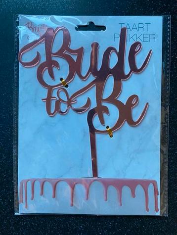 NIEUW, Bride to Be taartprikker, taartdecoratie beschikbaar voor biedingen
