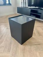 Bijzettafel | marmer | zwart | 40 x 40 x 50 cm, Huis en Inrichting, Tafels | Bijzettafels, Minder dan 55 cm, Metaal of Aluminium