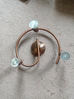 Bronskleurige spotjes, Ø30cm, Halogeen, Gebruikt, Metaal of Aluminium, Ophalen of Verzenden